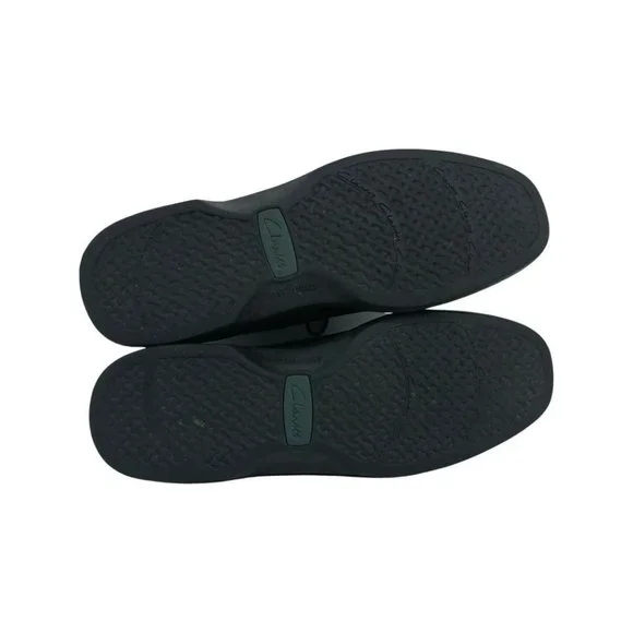 Clarks Oxford Shoes Womens 8.5 M Black Suede Leather - Picture 9 of 9